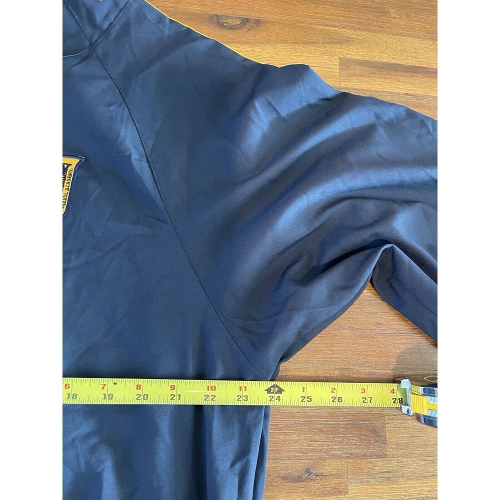 O'Neills US Navy Rugby Jacket Mens Large Full Zip Navy Blue / Yellow Lightweight - Picture 9 of 16